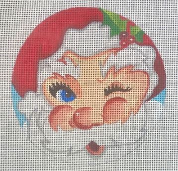Winking Santa Ornament 13M