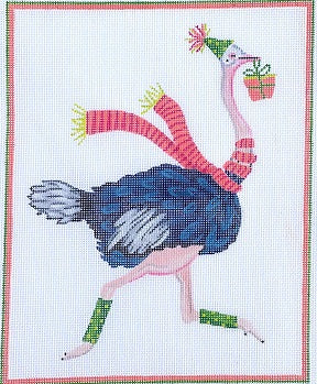 Party Animal - Ostrich w/Pink Scarf