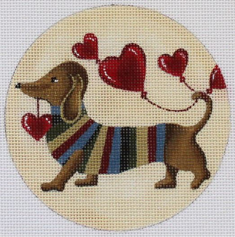 Ornament Dachshund Valentine