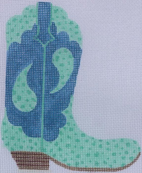 Cowgirl Boot Ostrich Paisley - Pointing Right