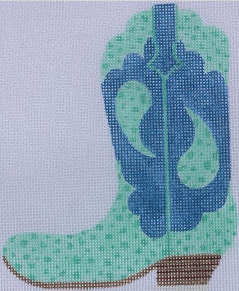 Cowgirl Boot Ostrich Paisley - Pointing Left