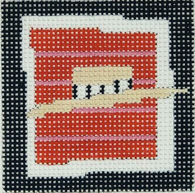 Straw Hat Red/Pink Stripes