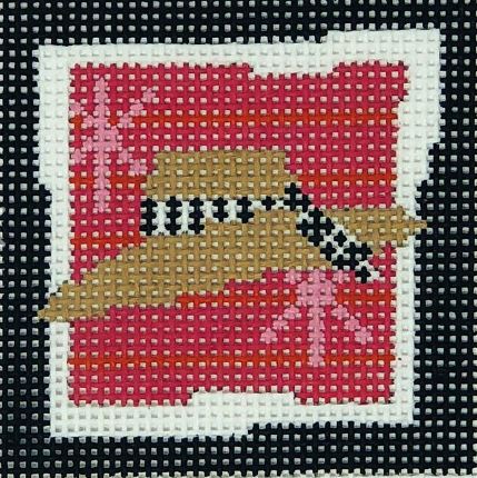 Straw Hat Pink Stars