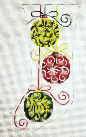 Three Ornament Stocking