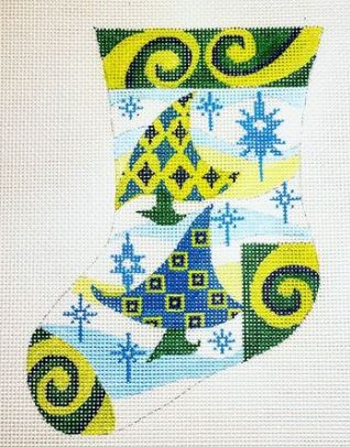 Wavy Trees Stocking