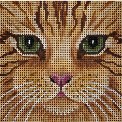 Orange Tabby Cat Face - Large