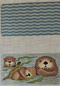 Otter and Babies Eyeglass Case