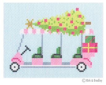 Palm Beach Christmas - Golf Cart w/Tree