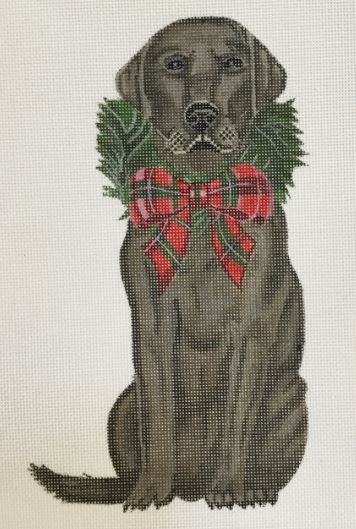 Holiday Chocolate Lab Ornament