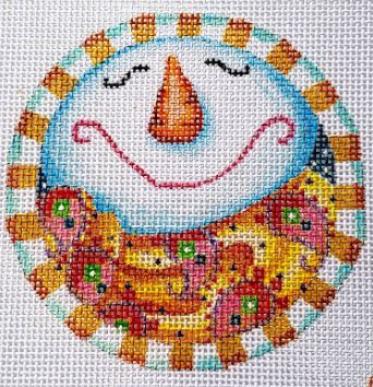 Mama Snowman Round