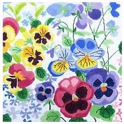 Large Pansy Garden 1