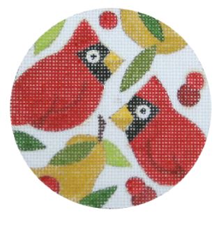Cardinal/Pears Ornament