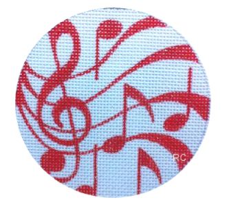 Music Ornament/Red