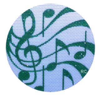 Music Ornament/Green