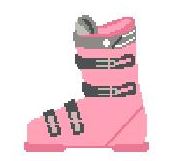 Pink Ski Boot