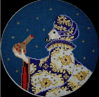 Faberge Nativity - Purple Wiseman