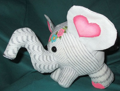 Girl Bubble Elephant - Silver