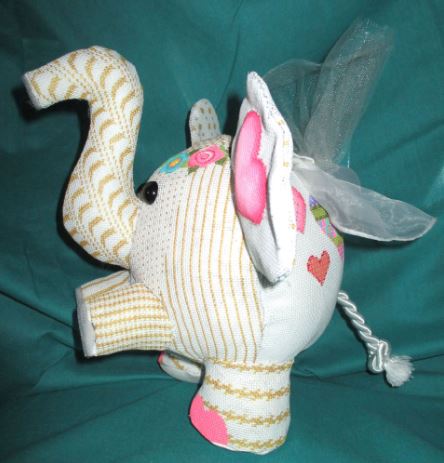 Girl Bubble Elephant - Gold