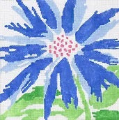 Medium Blue Splash Flower