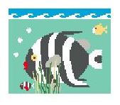 Large Striped Angel Fish
