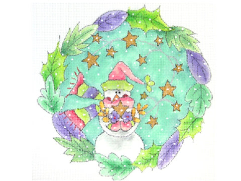 Snowman w/Stars Wreath