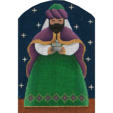 Nativity - Dome Green Wise Man