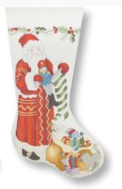 Old St Nick w/Toy Soldier Stocking