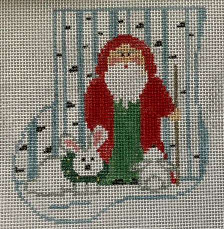 Woodland Santa w/White Bunny Insert