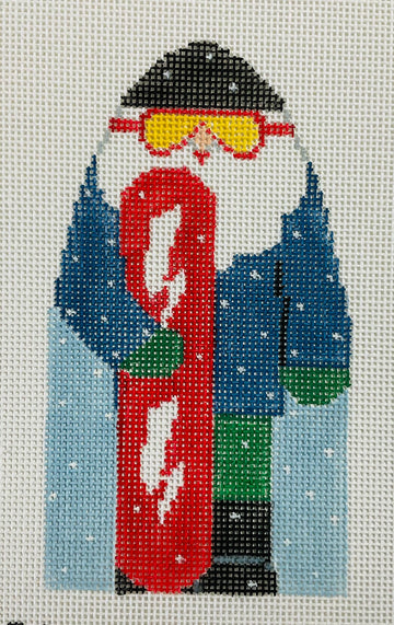 Snowboard Santa