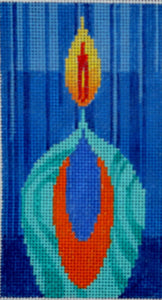 Chanukah Light/Turquoise and Red