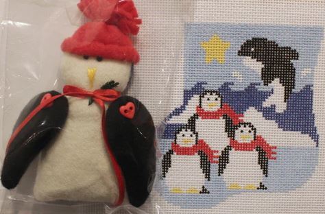 Three Penguins w/Penguin Mini Sock