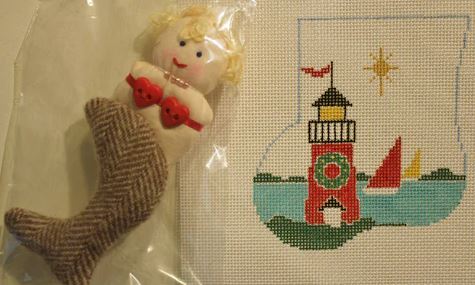 Lighthouse w/Mermaid Mini Sock