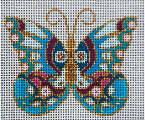 Blue Cloisonne Butterfly