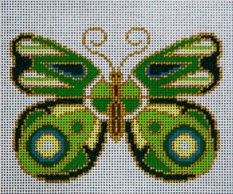 Green Cloisonne Butterfly