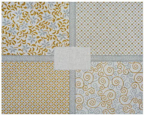 Silver and Gold Elegance Challah Cover