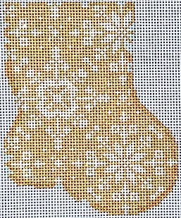 Gold Snowflake Mini Sock