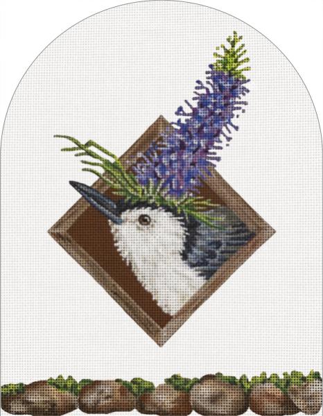 Lilac Party Window/Blue Bird