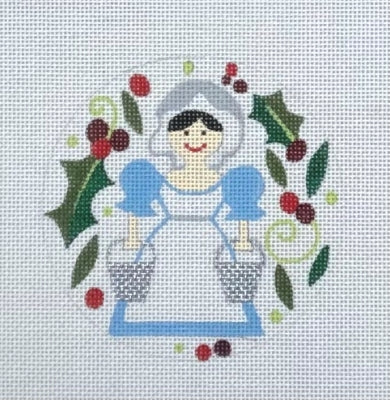 Milk Maid Round Ornament