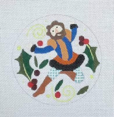 Leaping Lord Round Ornament