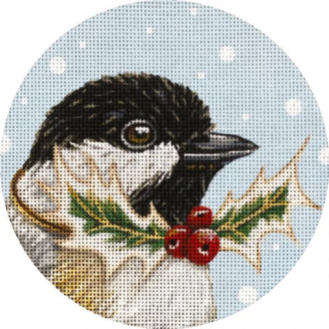 Festive Chickadee Ornament