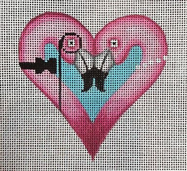 Flamingo Heart