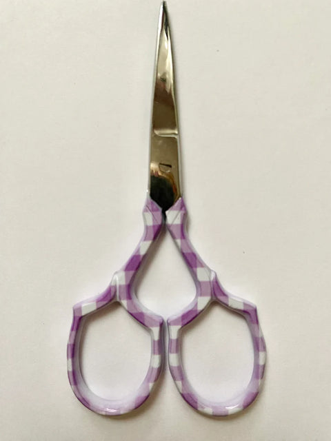 Scissors - Purple Gingham (Dinky Dyes)