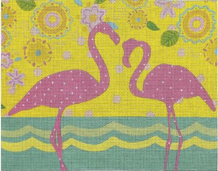 Sunny Flamingos