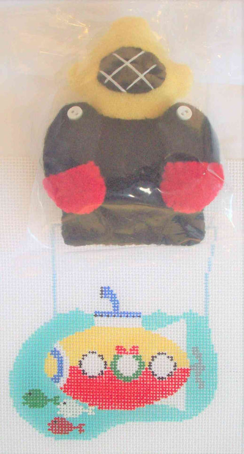 Submarine w/Diver Mini Sock