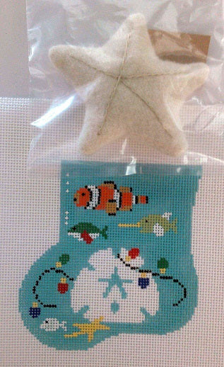 Sand Dollar w/Starfish Mini Sock