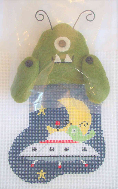 Outer Space w/Alien Mini Sock