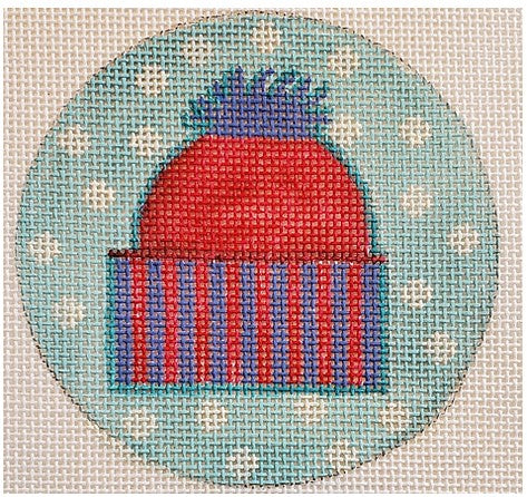 Red w/Blue Stripe Snow Cap