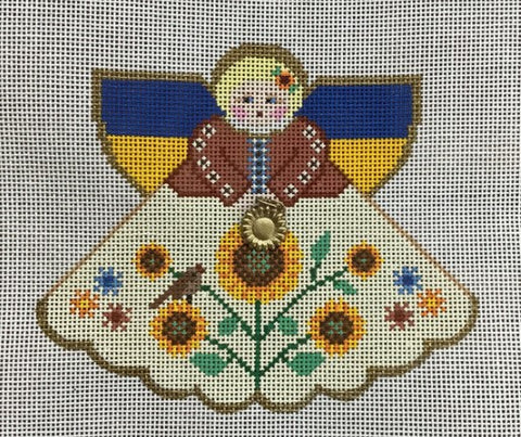 Ukraine Angel w/Charm