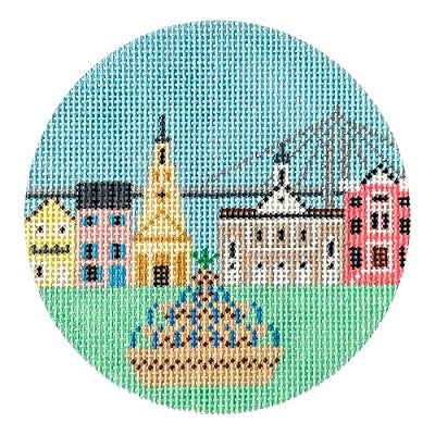Travel Round - Charleston Cityscape