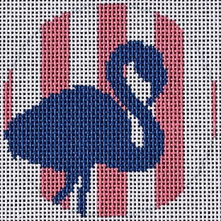 Flamingo Stencil/Hot Pink Round